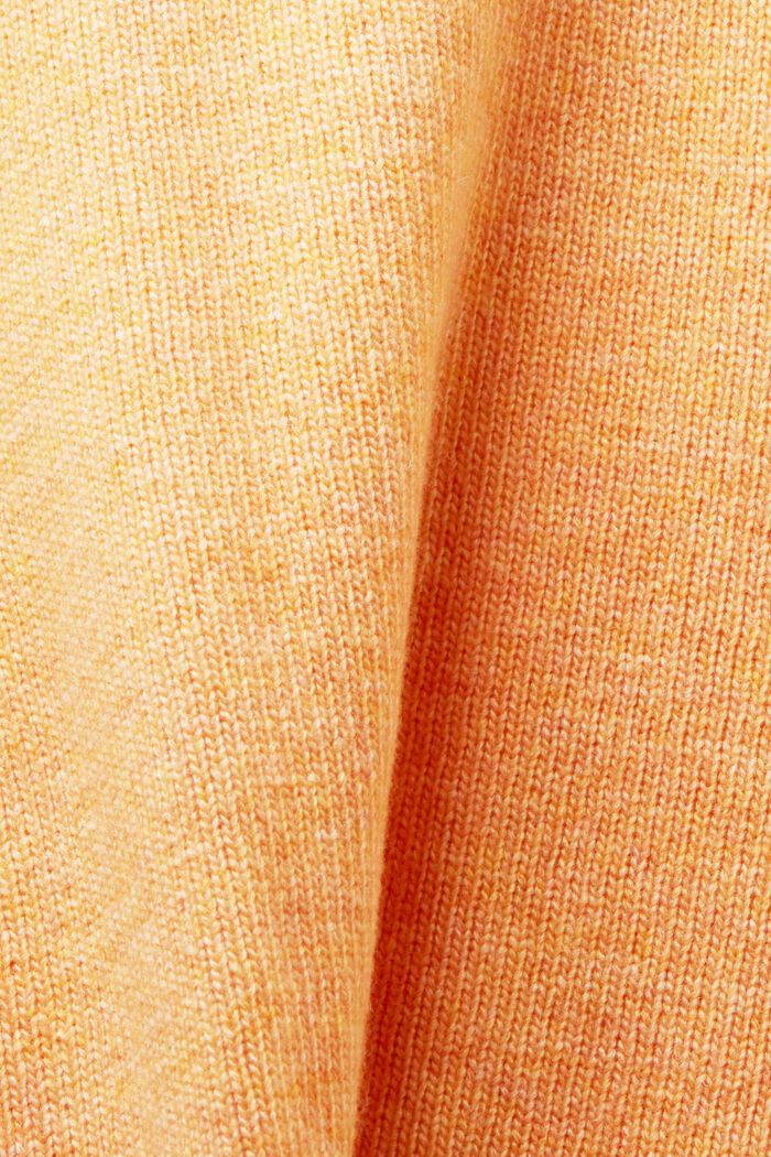 Short-Sleeve Sweater, PASTEL ORANGE, detail image number 5
