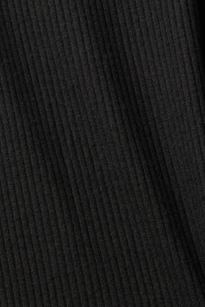 Ribbed knit trousers, BLACK, detail image number 6