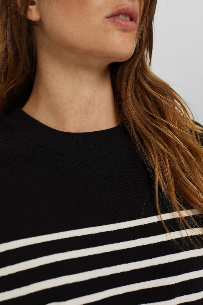 Sweatshirt made of 100% organic cotton, BLACK, detail image number 2