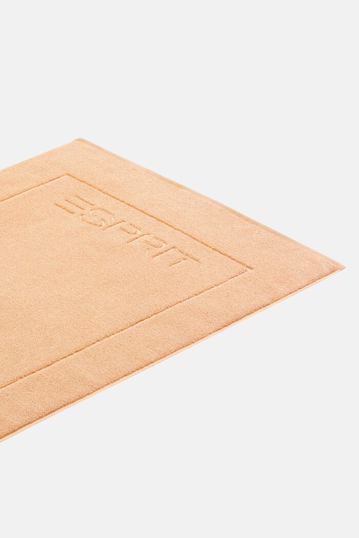 Terrycloth bath mat made of 100% cotton, APRICOT, detail image number 1