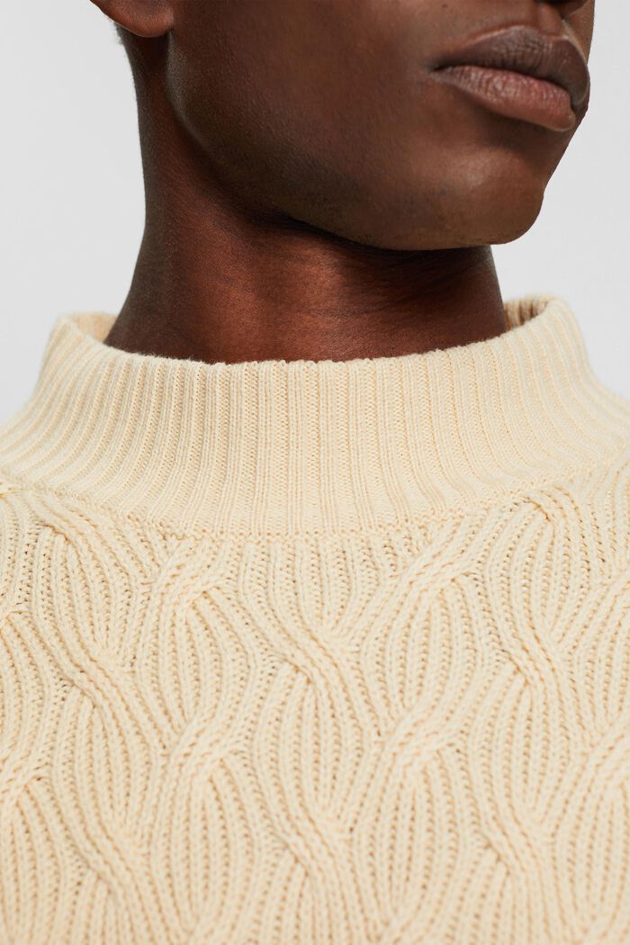Chunky cable knit jumper, ICE, detail image number 2