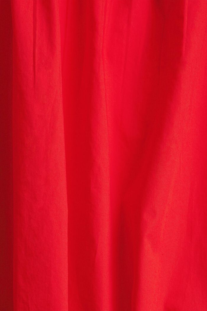 Knee-length shirt dress, RED, detail image number 4