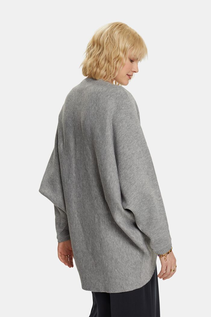 Recycled: cardigan with batwing sleeves, GREY, detail image number 1