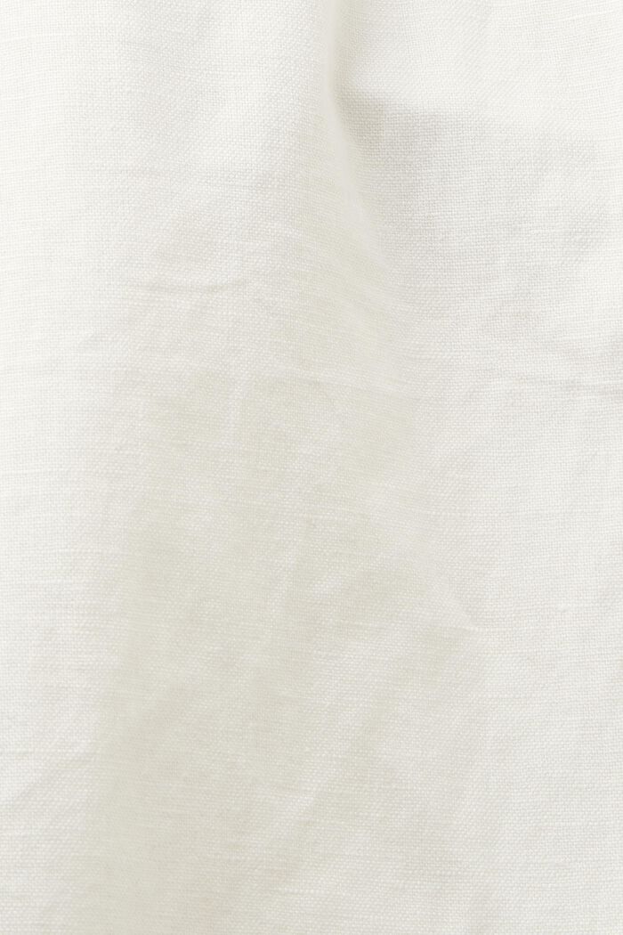 Linen-Cotton Straight Pant, OFF WHITE, detail image number 6