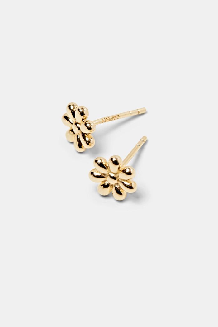 Daisy Stud Earrings, GOLD, detail image number 1