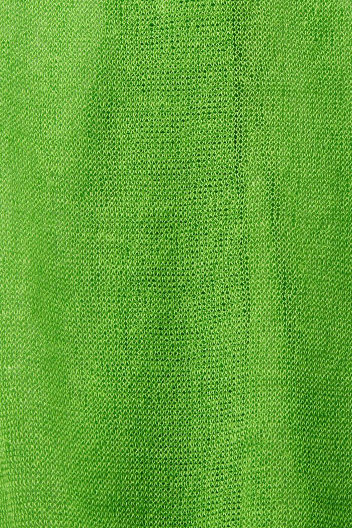 Sheer Knit Cardigan, CITRUS GREEN, detail image number 5
