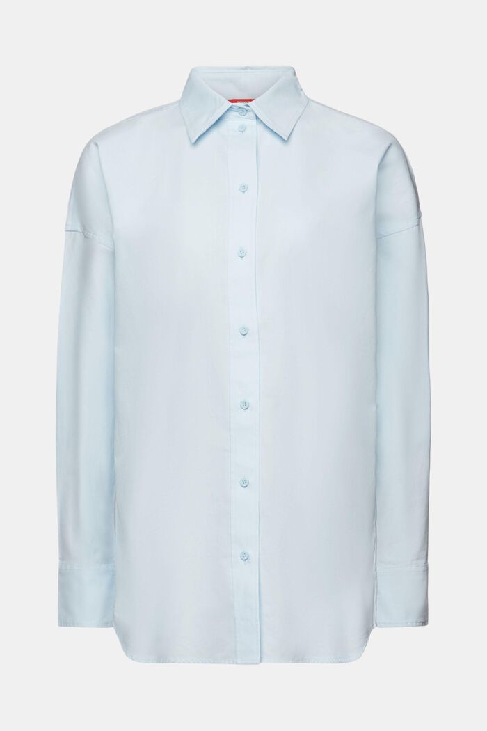 Oversized Shirt Blouse, PASTEL BLUE, detail image number 6