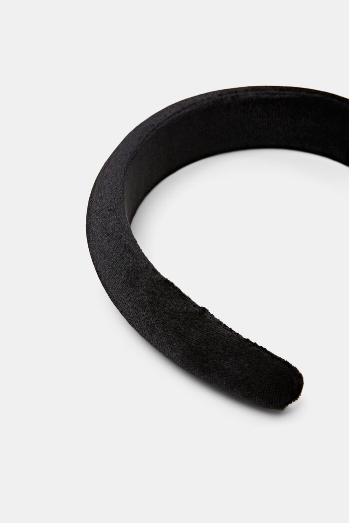 Velvet Headband, BLACK, detail image number 1