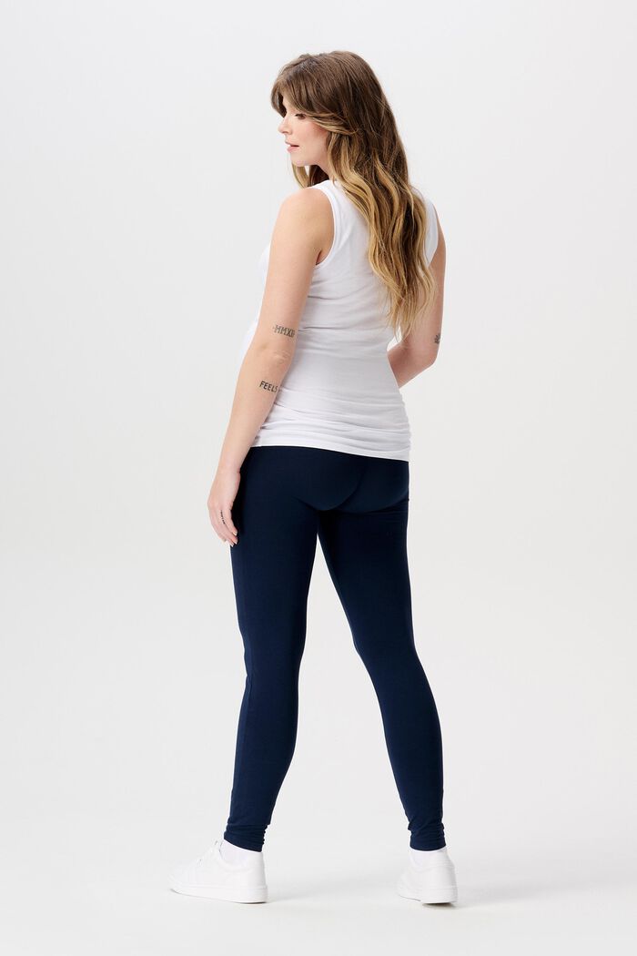 Leggings with an over-bump waistband, NIGHT BLUE, detail image number 1