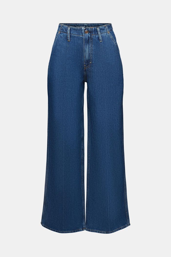 High-Rise Retro Wide Leg Jeans, BLUE MEDIUM WASHED, detail image number 7