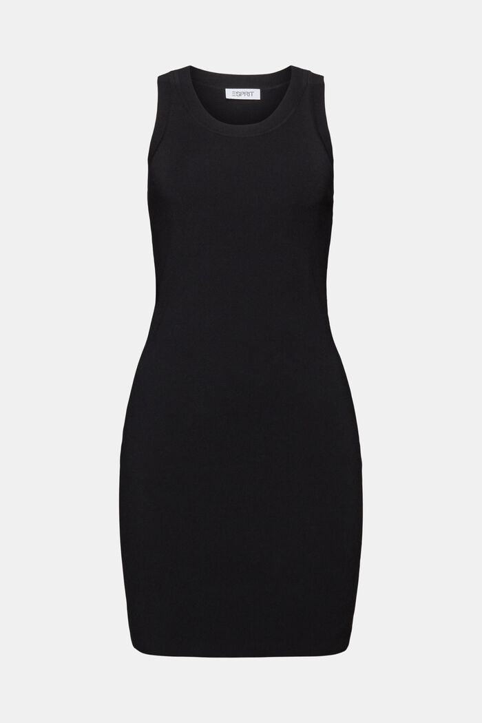 Tech Knit Mini Dress, BLACK, detail image number 7