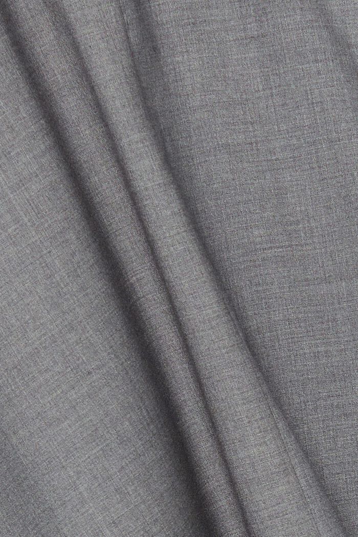 With wool: elegant A-line skirt, MEDIUM GREY, detail image number 4