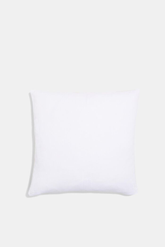 Striped cushion cover made of 100% cotton, WHITE, detail image number 2