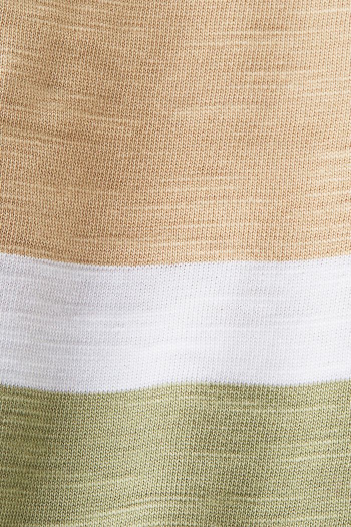 Striped jersey T-shirt, 100% cotton, SAND, detail image number 5