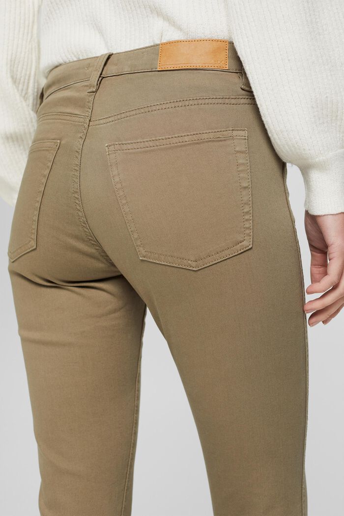 Stretch trousers with a double button, LIGHT KHAKI, detail image number 5