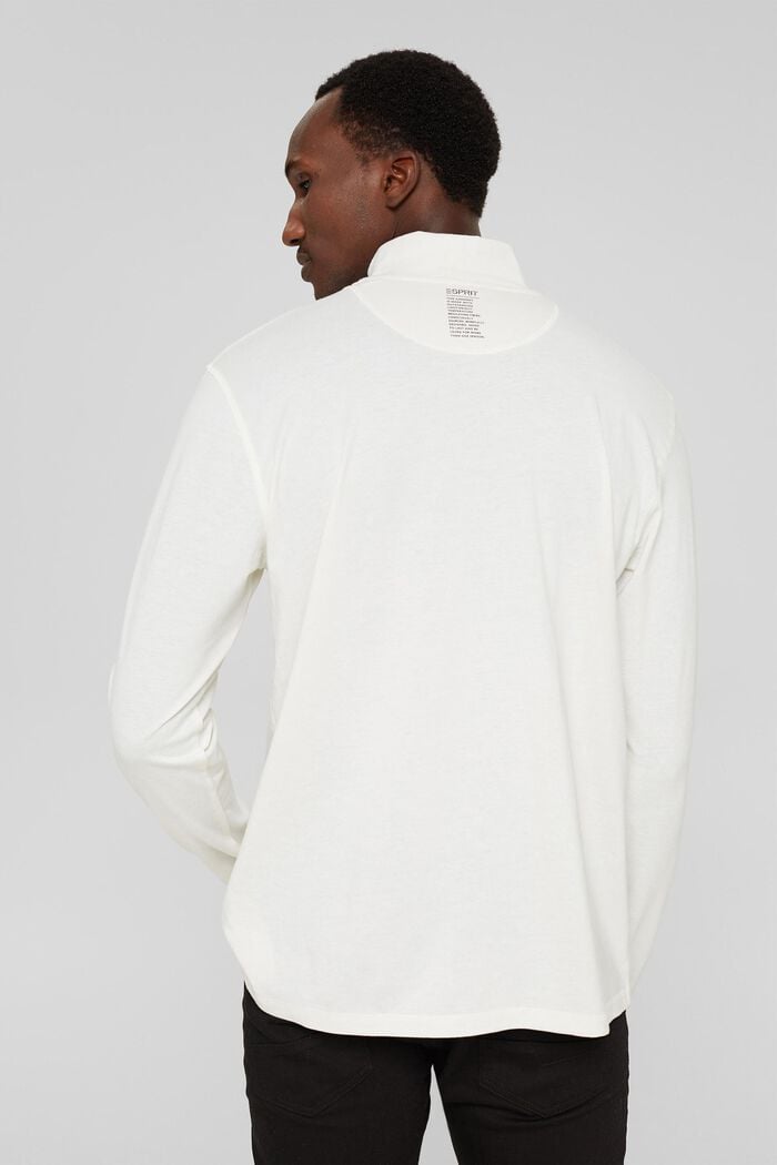 Made of recycled material: jersey long sleeve top with THERMOLITE®, OFF WHITE, detail image number 3
