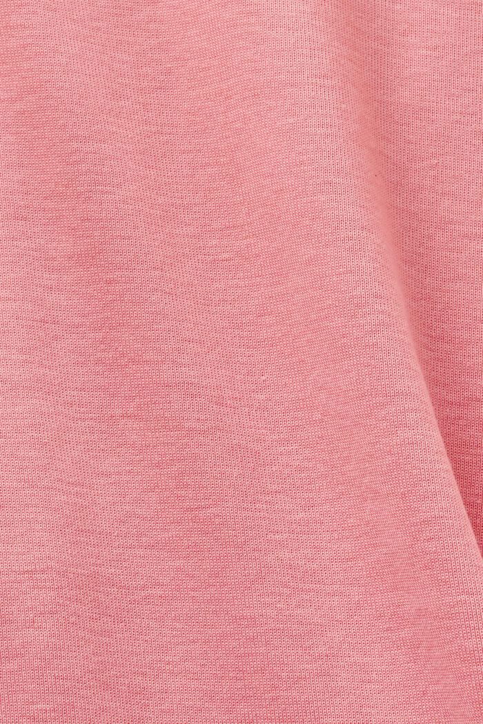 Cotton Jersey Longsleeve Top, PINK, detail image number 6