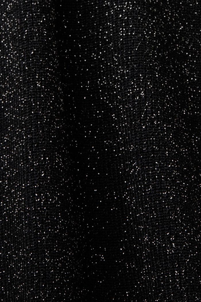 Sparkling Rib-Knit Vest, BLACK, detail image number 5