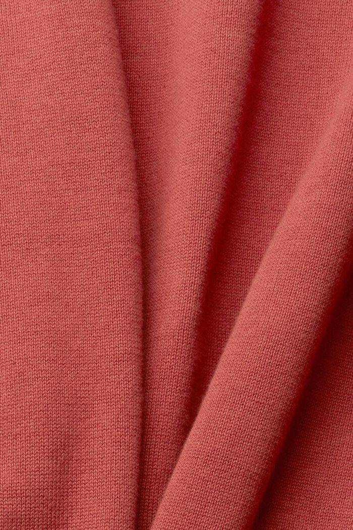 Polo neck jumper, 100% cotton, NEW TERRACOTTA, detail image number 2