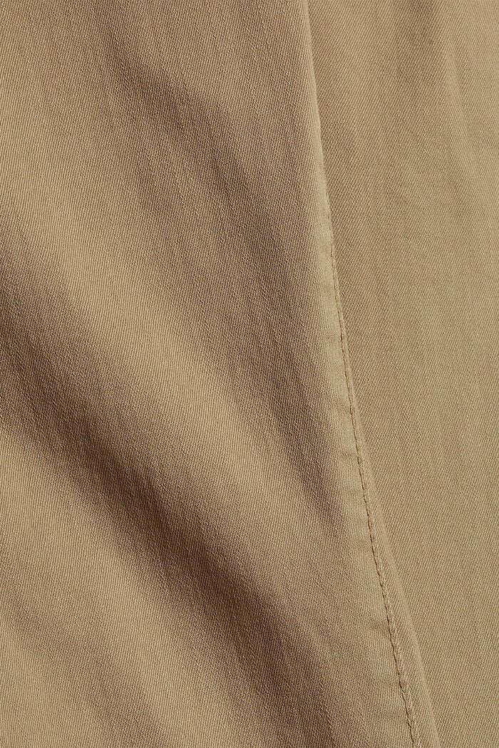 Stretch trousers with a double button, LIGHT KHAKI, detail image number 4