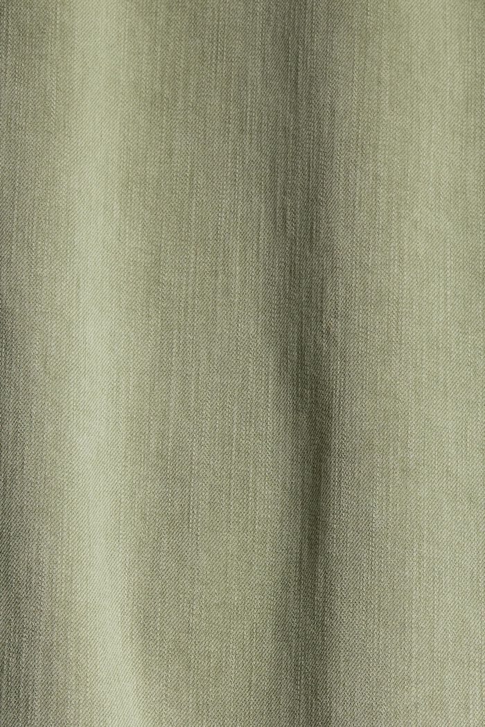 Pencil skirt, in blended organic cotton, LIGHT KHAKI, detail image number 4