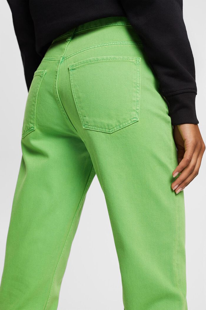 Mom fit twill trousers, GREEN, detail image number 4