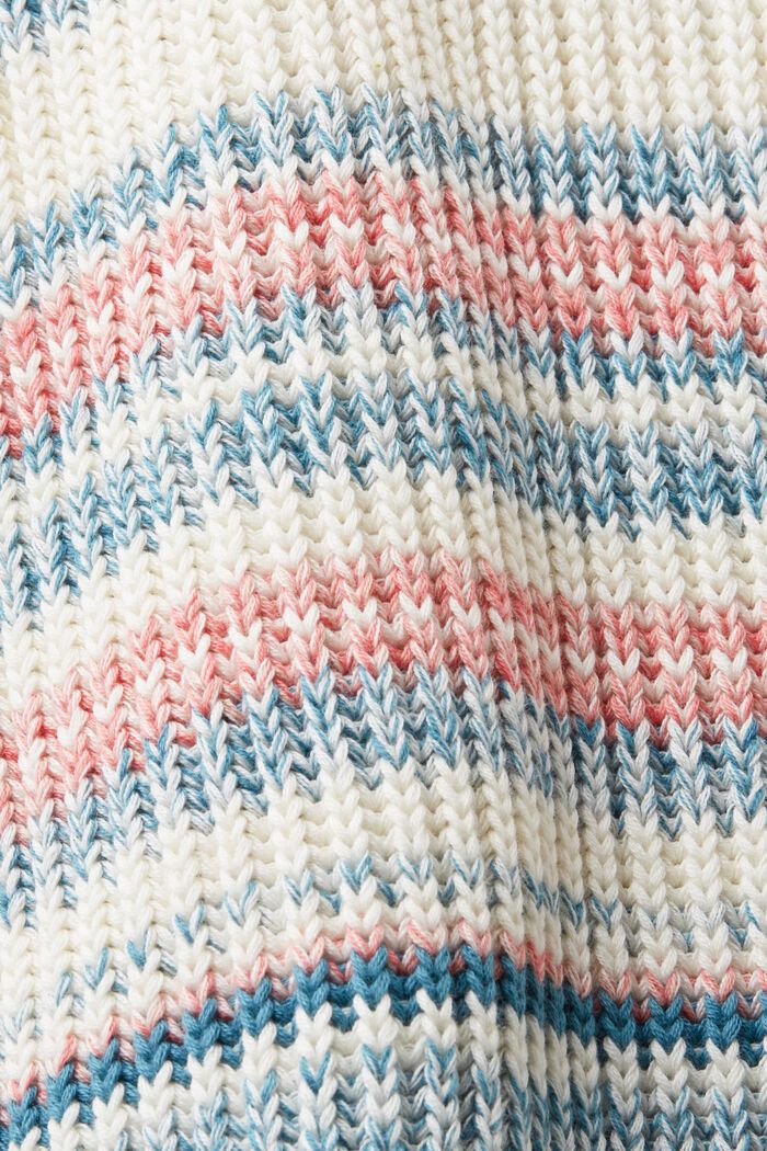 Striped Crewneck Sweater, DARK TURQUOISE, detail image number 5