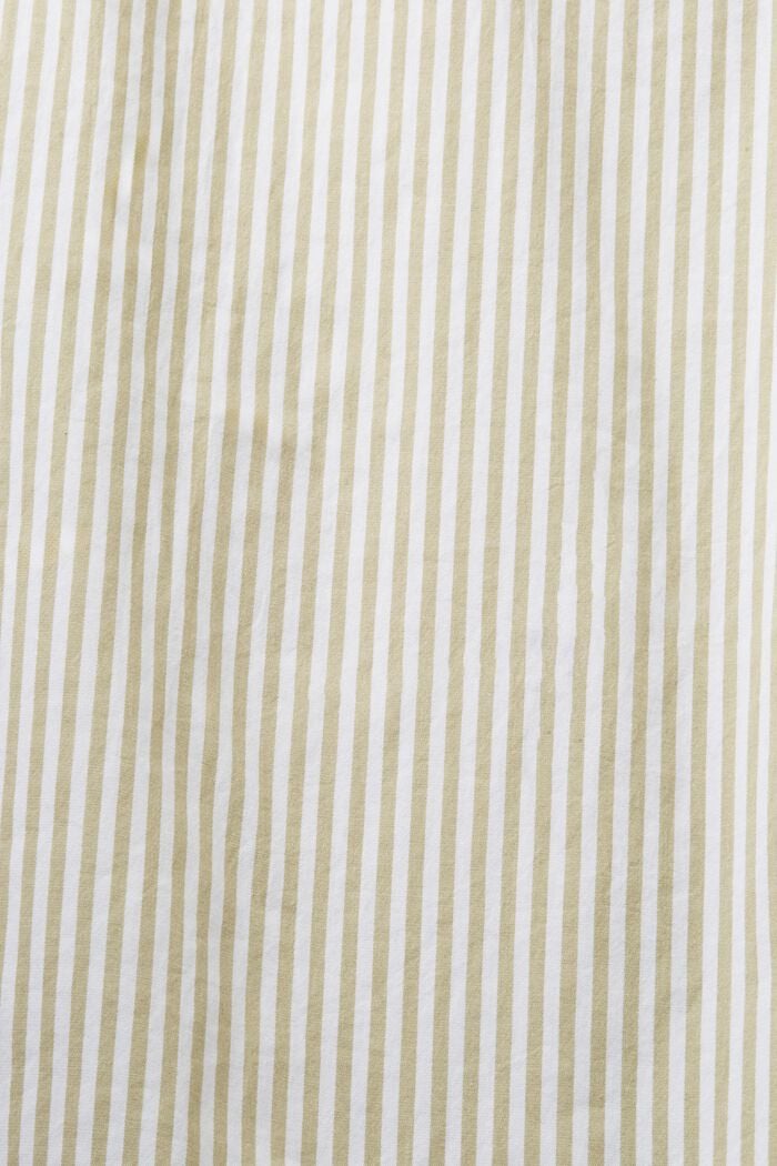 Striped Cotton Poplin Shirt, PISTACHIO GREEN, detail image number 4