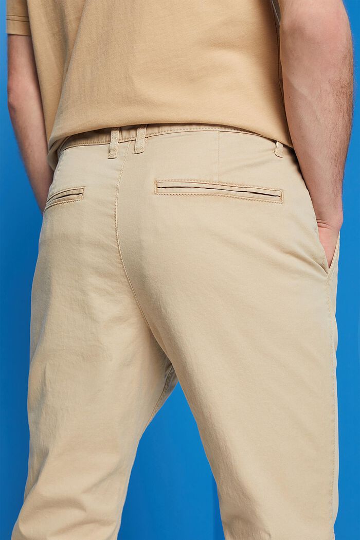 Stretch cotton chinos, SAND, detail image number 2