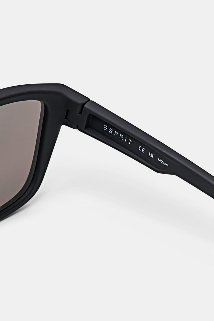 Sports sunglasses with a matte frame, BLACK, detail image number 3