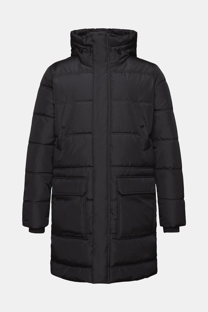Quilted Puffer Jacket, BLACK, detail image number 6