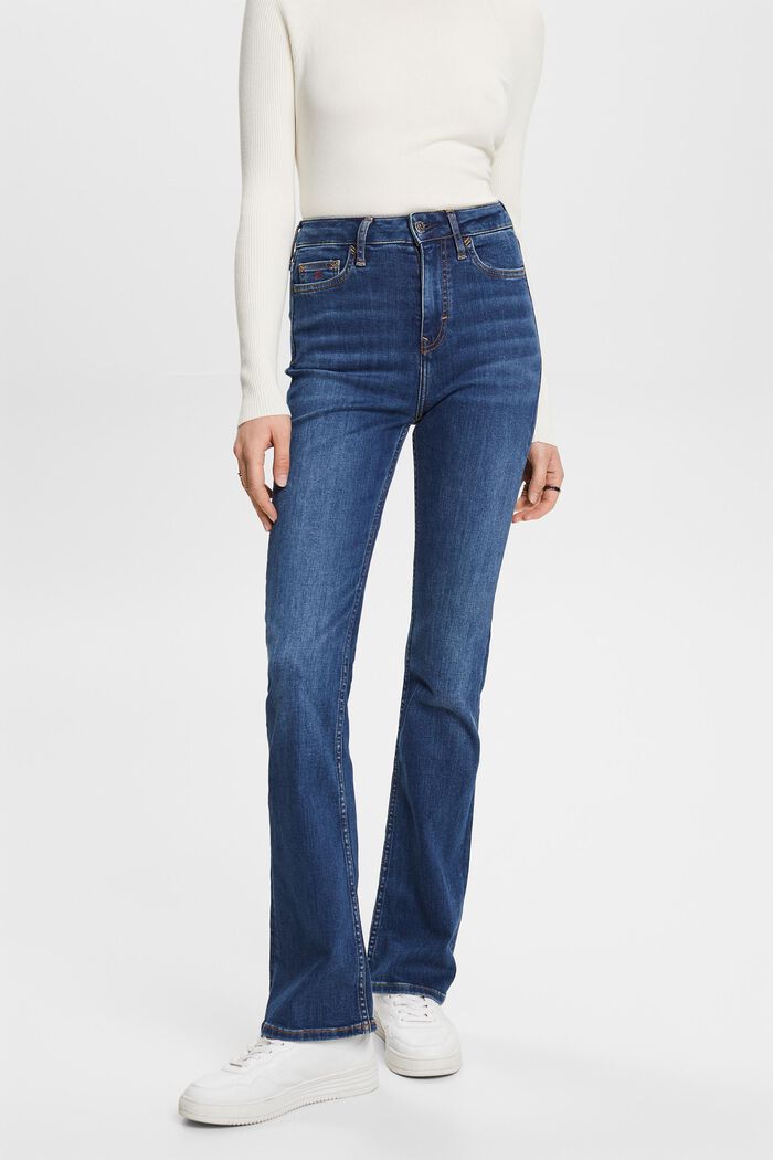 Premium high-rise bootcut jeans, BLUE MEDIUM WASHED, detail image number 0