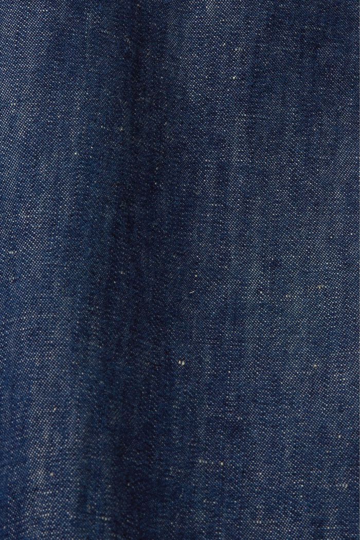 Short sleeve shirt in a jeans-look, BLUE BLACK, detail image number 7