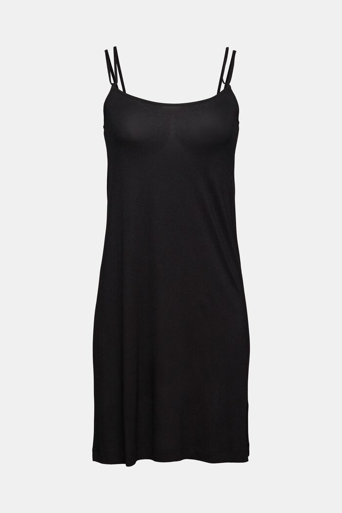 Jersey mini dress, BLACK, overview