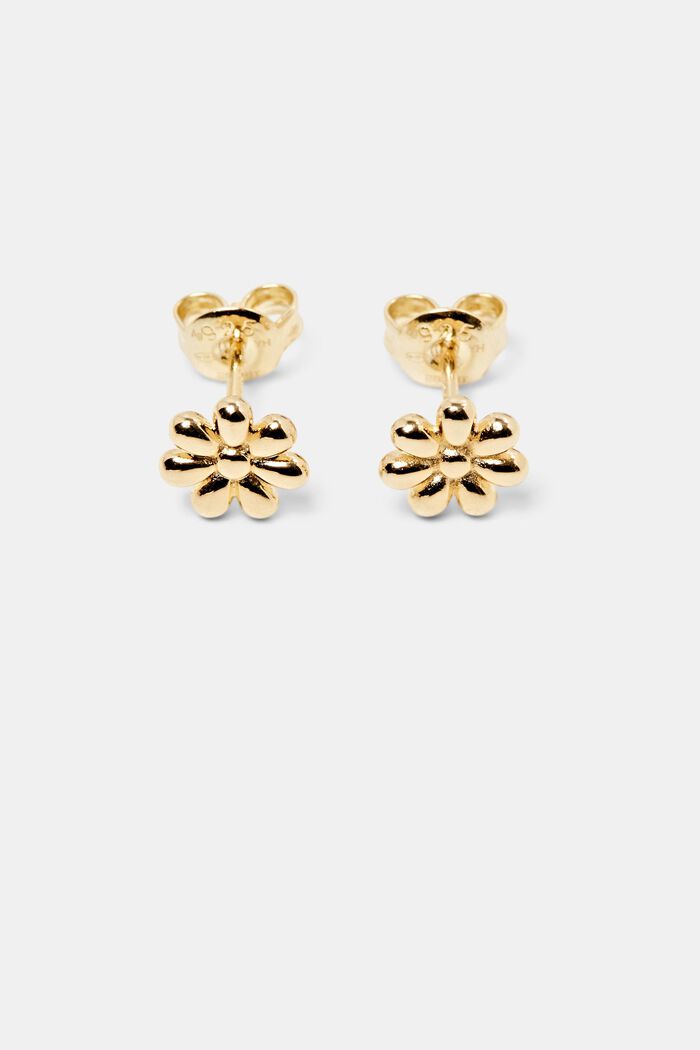 Daisy Stud Earrings, GOLD, detail image number 0