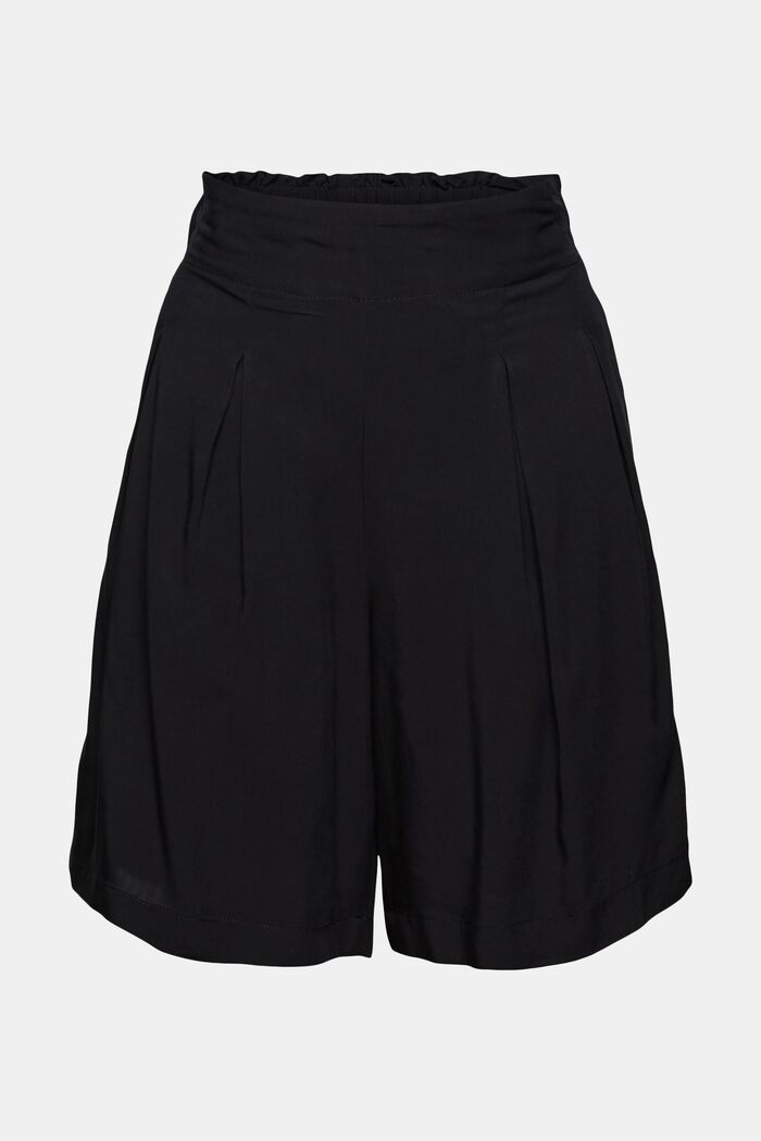 Shorts made of LENZING™ ECOVERO™, BLACK, overview