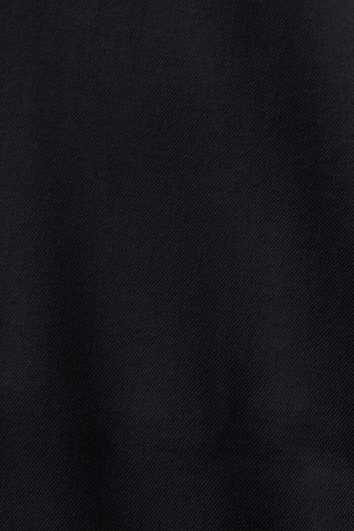 Oversized Midi Shirt Dress, BLACK, detail image number 4