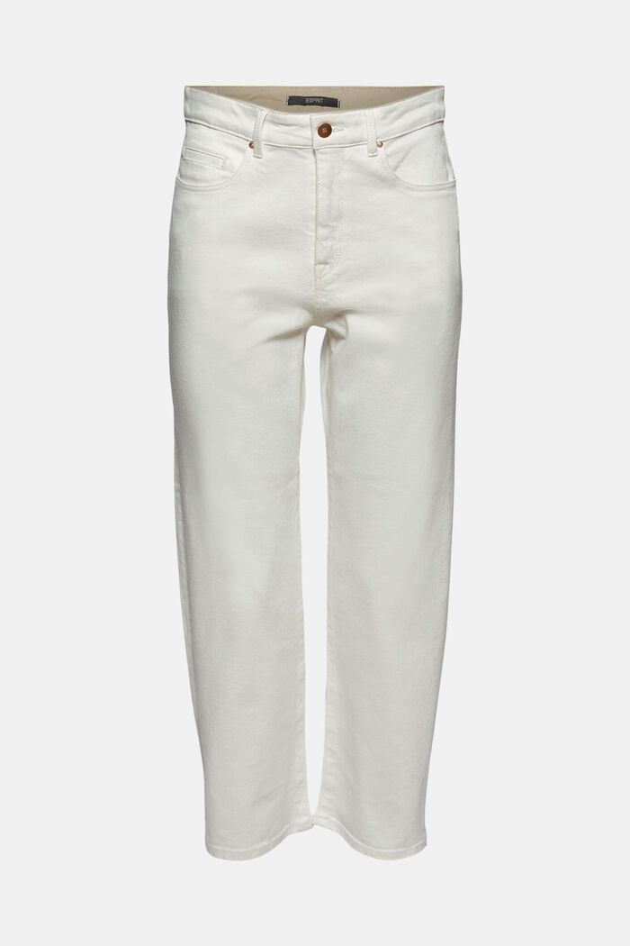 Stretch jeans in organic cotton, OFF WHITE, detail image number 8