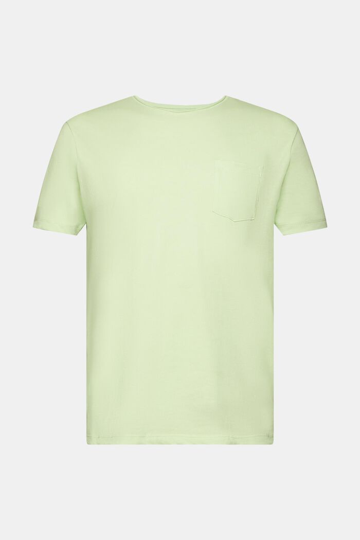 Recycled: melange jersey T-shirt, CITRUS GREEN, detail image number 7
