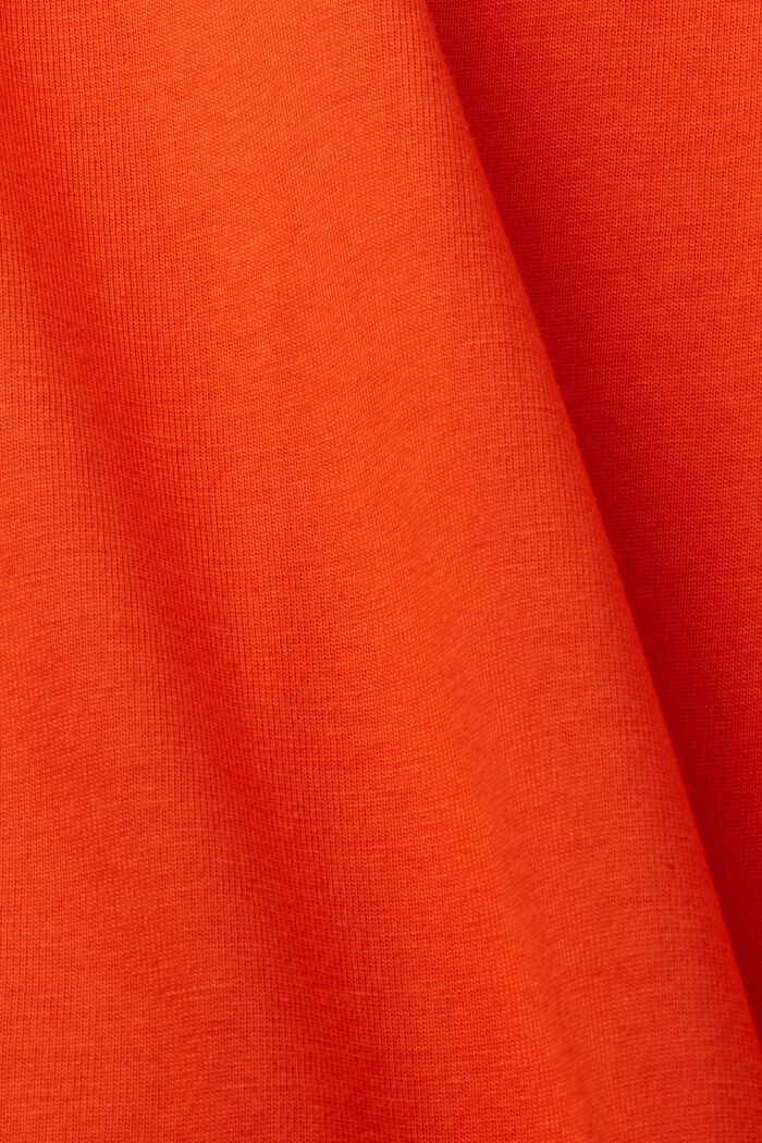 Jersey T-shirt with print, 100% cotton, BRIGHT ORANGE, detail image number 5