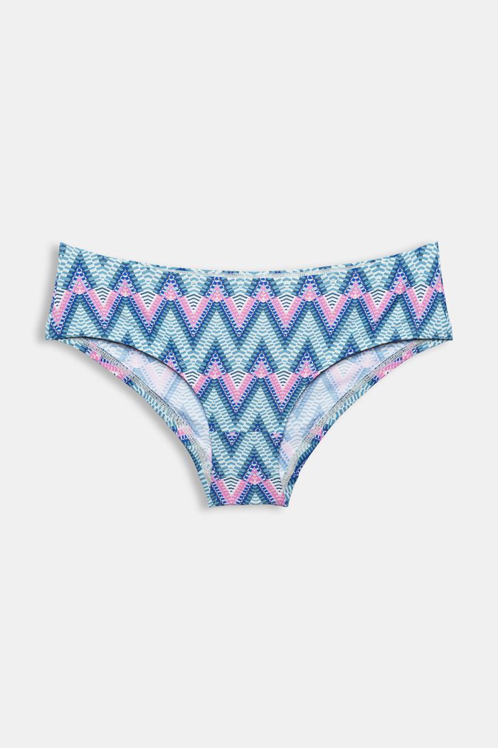 Made of recycled material: patterned bikini shorts
