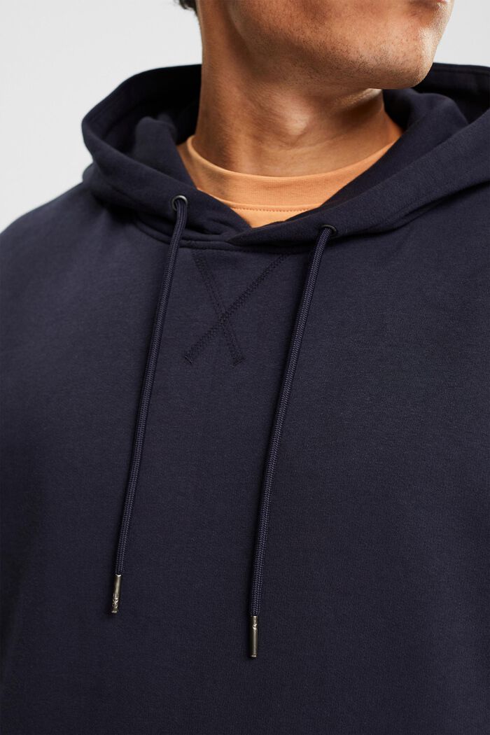 Hooded sweatshirt made of recycled material, NAVY, detail image number 0