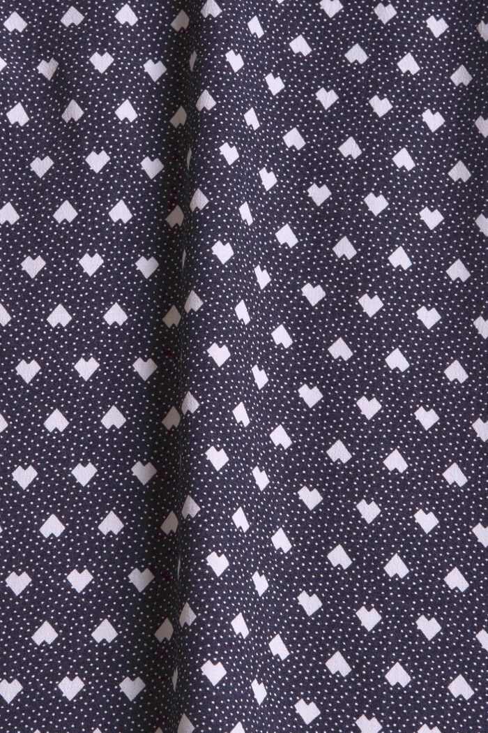 Blouse with an all-over print, NAVY, detail image number 4