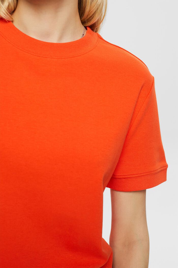 Short-Sleeve Crewneck T-Shirt, BRIGHT ORANGE, detail image number 3