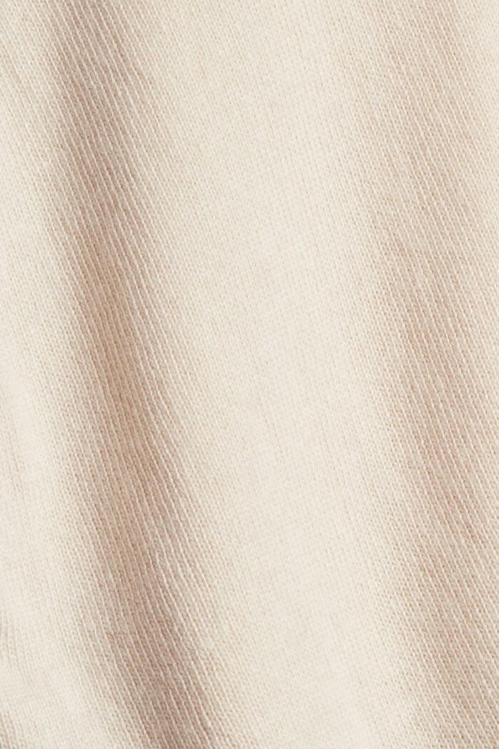 Blended cashmere jumper with a hood, ICE, detail image number 4