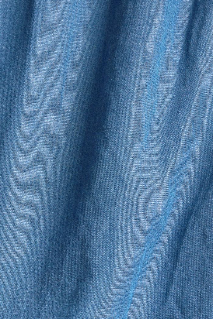 Bandeau dress in a denim look, BLUE, detail image number 5
