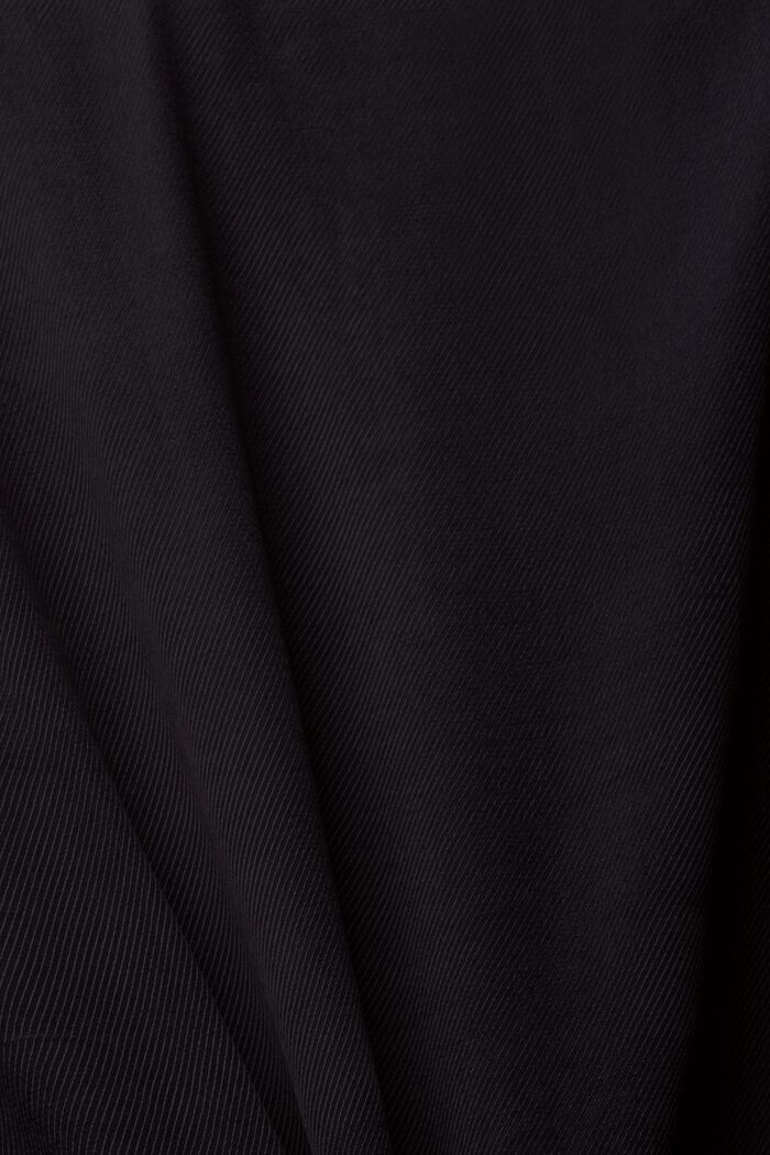 Finely structured blouse, BLACK, detail image number 1