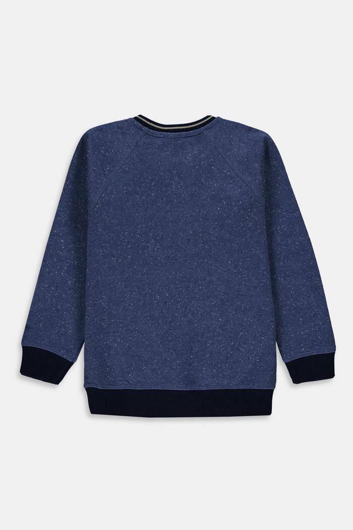 Sweatshirt with 3D artwork, 100% cotton, BLUE, detail image number 1