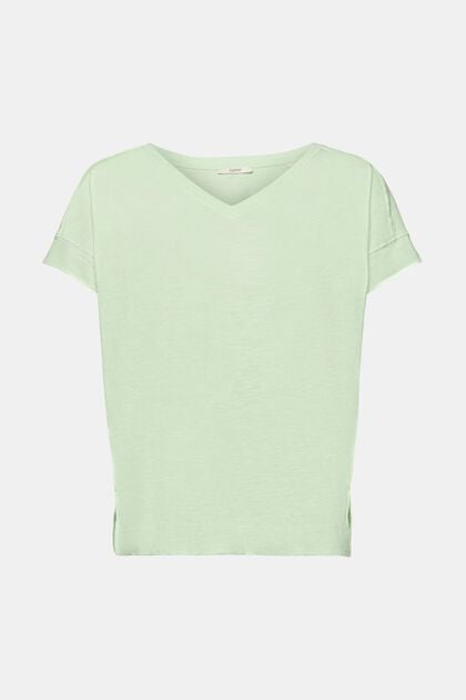V-neck cotton t-shirt