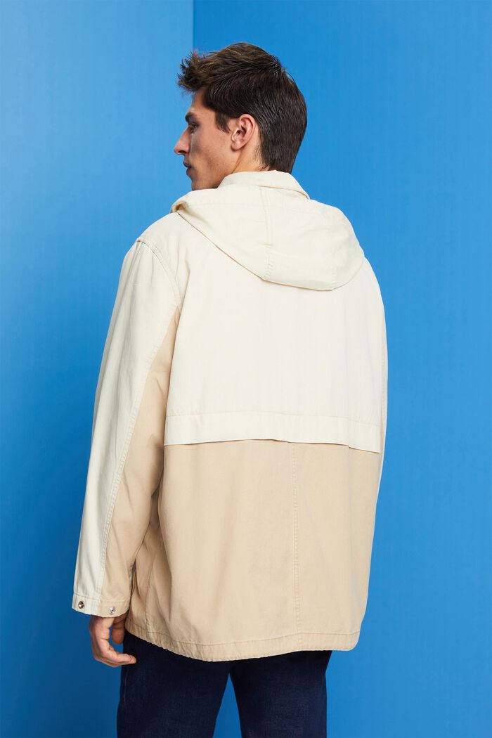 Transitional parka jacket, 100% cotton, SAND, detail image number 3